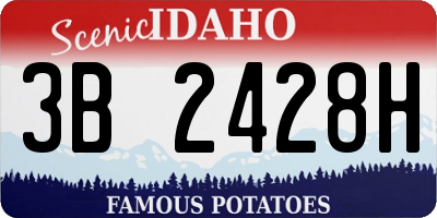 ID license plate 3B2428H