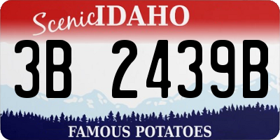 ID license plate 3B2439B