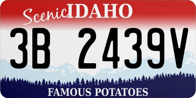 ID license plate 3B2439V