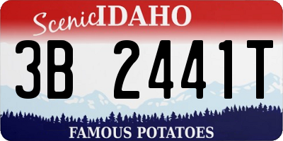 ID license plate 3B2441T