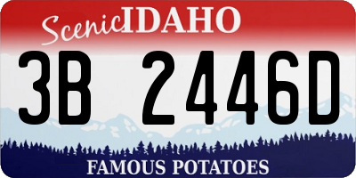 ID license plate 3B2446D