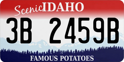ID license plate 3B2459B