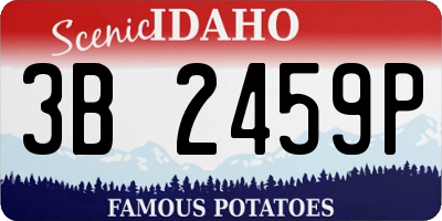 ID license plate 3B2459P
