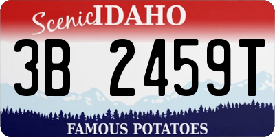 ID license plate 3B2459T