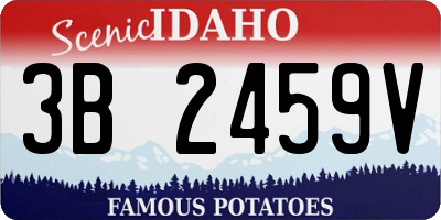 ID license plate 3B2459V