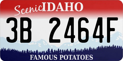 ID license plate 3B2464F