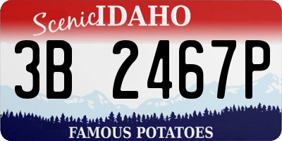 ID license plate 3B2467P