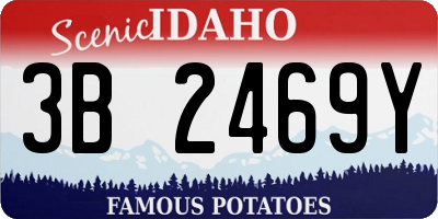 ID license plate 3B2469Y