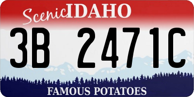 ID license plate 3B2471C