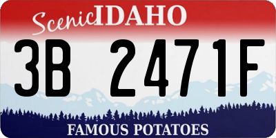 ID license plate 3B2471F