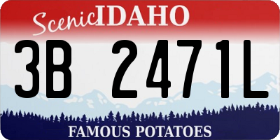 ID license plate 3B2471L