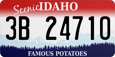 ID license plate 3B2471O