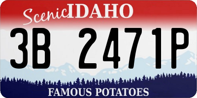 ID license plate 3B2471P