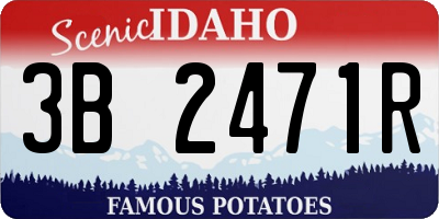 ID license plate 3B2471R