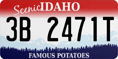 ID license plate 3B2471T