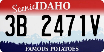 ID license plate 3B2471V