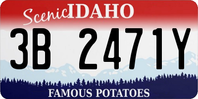 ID license plate 3B2471Y