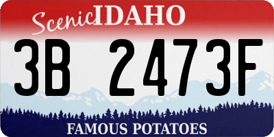 ID license plate 3B2473F