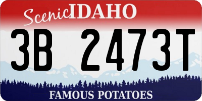 ID license plate 3B2473T