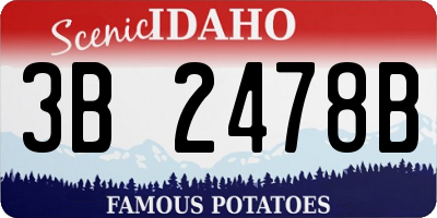 ID license plate 3B2478B