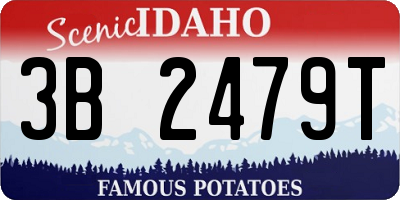 ID license plate 3B2479T