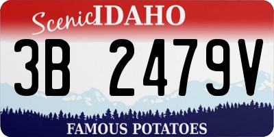 ID license plate 3B2479V
