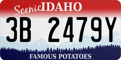 ID license plate 3B2479Y