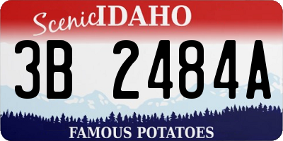 ID license plate 3B2484A