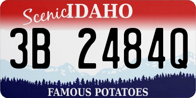 ID license plate 3B2484Q