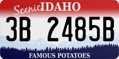ID license plate 3B2485B