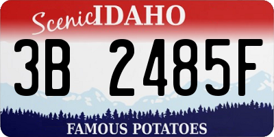 ID license plate 3B2485F