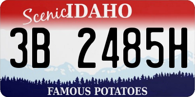 ID license plate 3B2485H