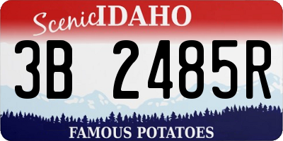 ID license plate 3B2485R