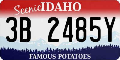 ID license plate 3B2485Y
