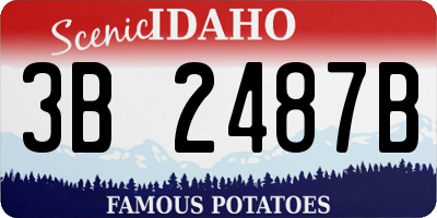 ID license plate 3B2487B