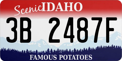 ID license plate 3B2487F