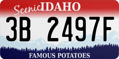 ID license plate 3B2497F