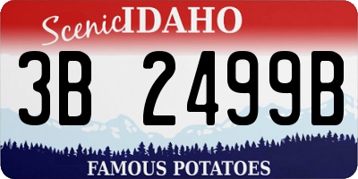 ID license plate 3B2499B