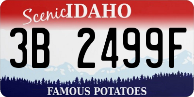 ID license plate 3B2499F