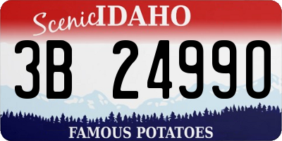 ID license plate 3B2499O