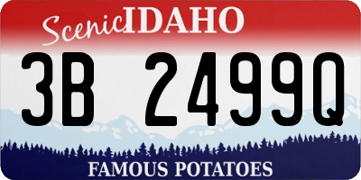 ID license plate 3B2499Q