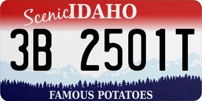 ID license plate 3B2501T