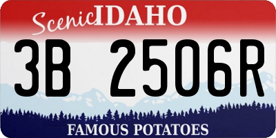 ID license plate 3B2506R