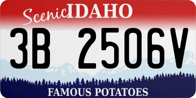 ID license plate 3B2506V