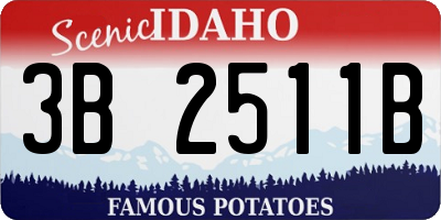 ID license plate 3B2511B