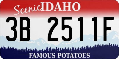 ID license plate 3B2511F
