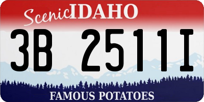 ID license plate 3B2511I