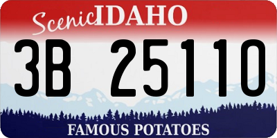 ID license plate 3B2511O