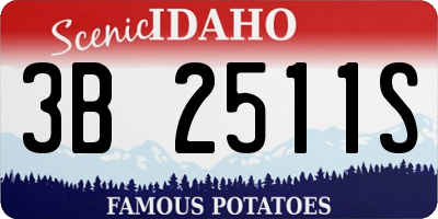 ID license plate 3B2511S