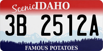 ID license plate 3B2512A